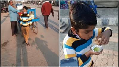 चिमुरड्यानं स्वीकारलंय पाणीपुरी खाण्याचं चॅलेंज आणि तुम्ही? हा Video पाहून तुमच्याही तोंडाला सुटेल पाणी