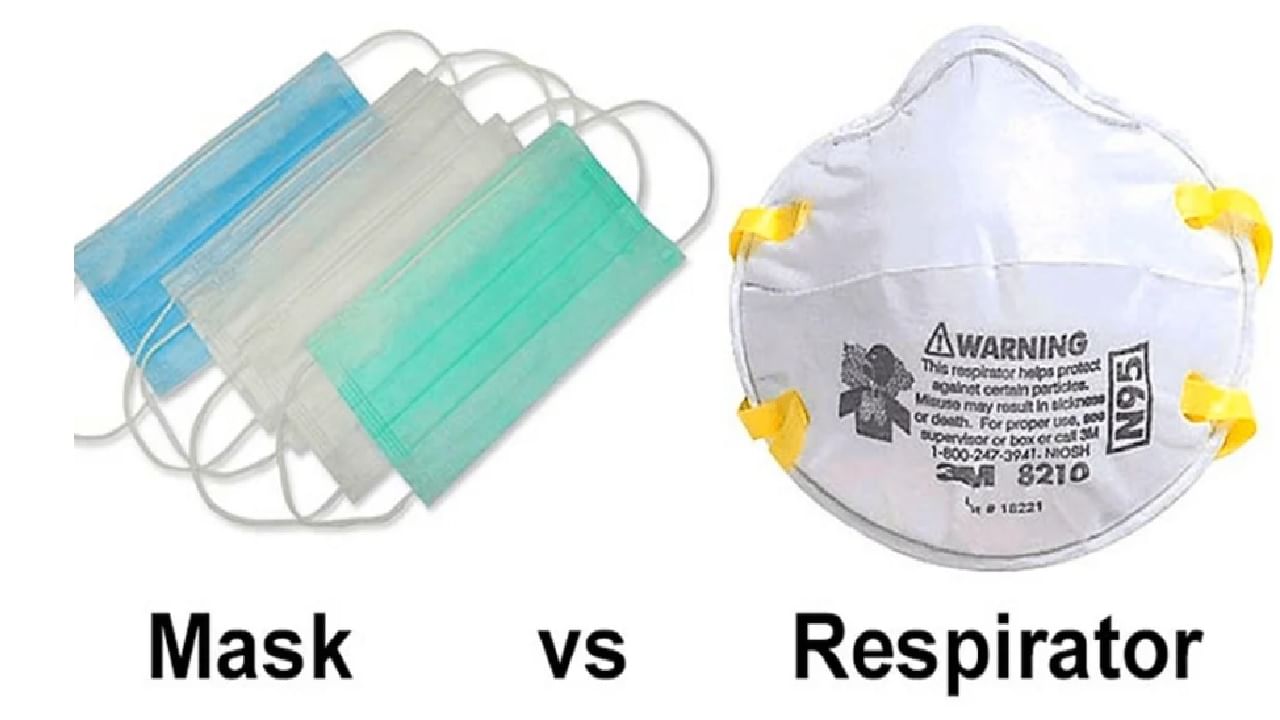Mask Vs Respirator : संक्रमणापासून संरक्षण करण्यासाठी मास्क चांगला आहे की रेस्पिरेटर जाणून घ्या आत्ताच !!