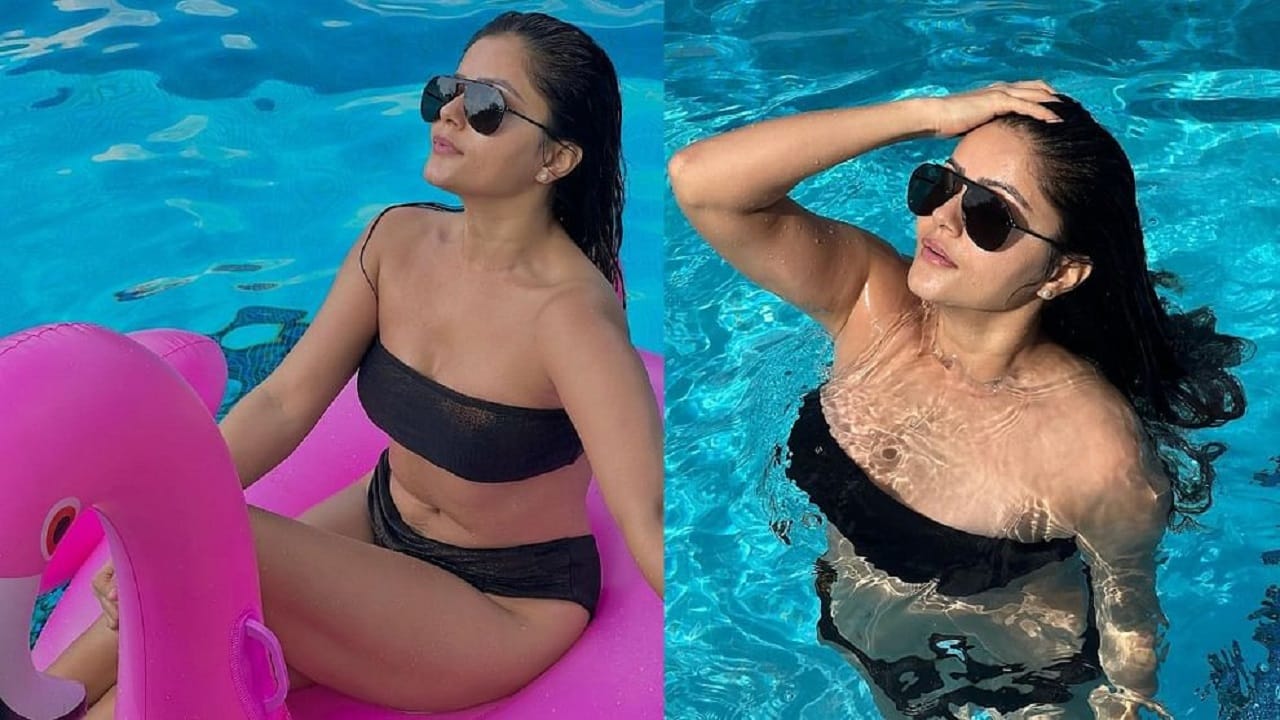 काळ्या रंगाच्या बिकिनीमध्ये रुबिना दिलैकने धुमाकूळ घातल्याचे सोशल मीडियावर स्पष्ट झाले आहे.  तिच्या व्हायरल झालेल्या फोटोंची सोशल मीडियावर चांगलीच चर्चा होत आहे. तिने बोल्डनेसच्या सर्व मर्यादा ओलांडत पूलमध्ये अंघोळ करतानाचे फोटो शेअर केले आहेत. तिचे सगळे फोटो अनेकांना आवडले आहेत. तसेच काही जणांनी या फोटोचे चिंता व्यक्त केली आहे. 