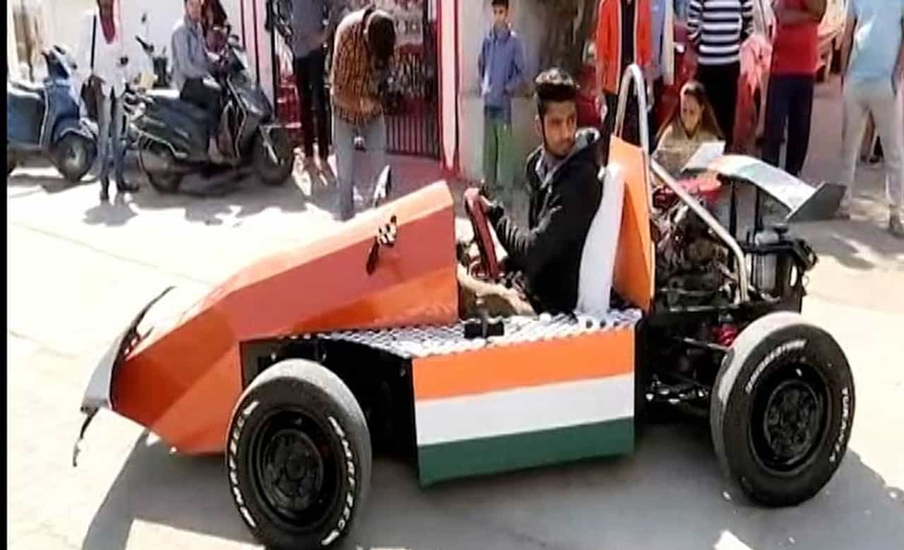 नागपूरच्या रँचोची कमाल, भंगार वापरुन बनवली रेसिंग कार