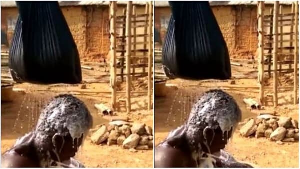 Creative Work : हा मुलगा असं काही करतो, की शॉवरसारखं पाणी यायला लागतं; जुगाडचा Video Viral