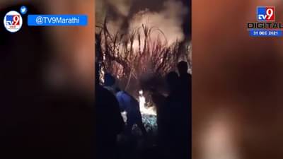 औरंगाबादमध्ये टेम्भापुरी गावात उसाच्या पिकाला भीषण आग, 10 एकर उसाला आग
