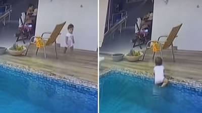 Shocking Video Viral : स्विमिंग पूलशेजारी खेळत होती चिमुरडी आणि अचानक...