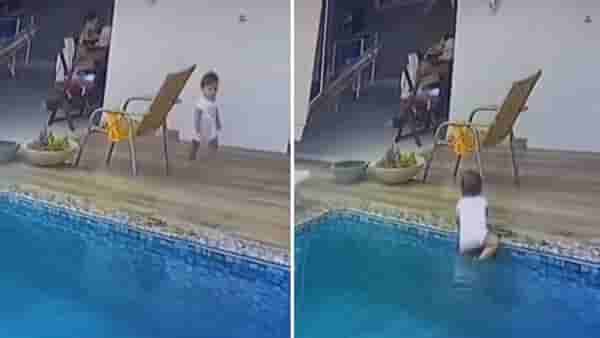Shocking Video Viral : स्विमिंग पूलशेजारी खेळत होती चिमुरडी आणि अचानक...