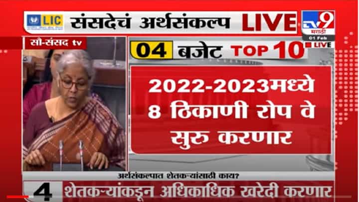 VIDEO : Budget 2022 | पारदर्शकता वाढविण्यासाठी पेपरलेस Online E Bill system लॉन्च होणार - Nirmala Sitharaman VIDEO : Budget 2022 | पारदर्शकता वाढविण्यासाठी पेपरलेस Online E Bill system लॉन्च होणार - Nirmala Sitharaman