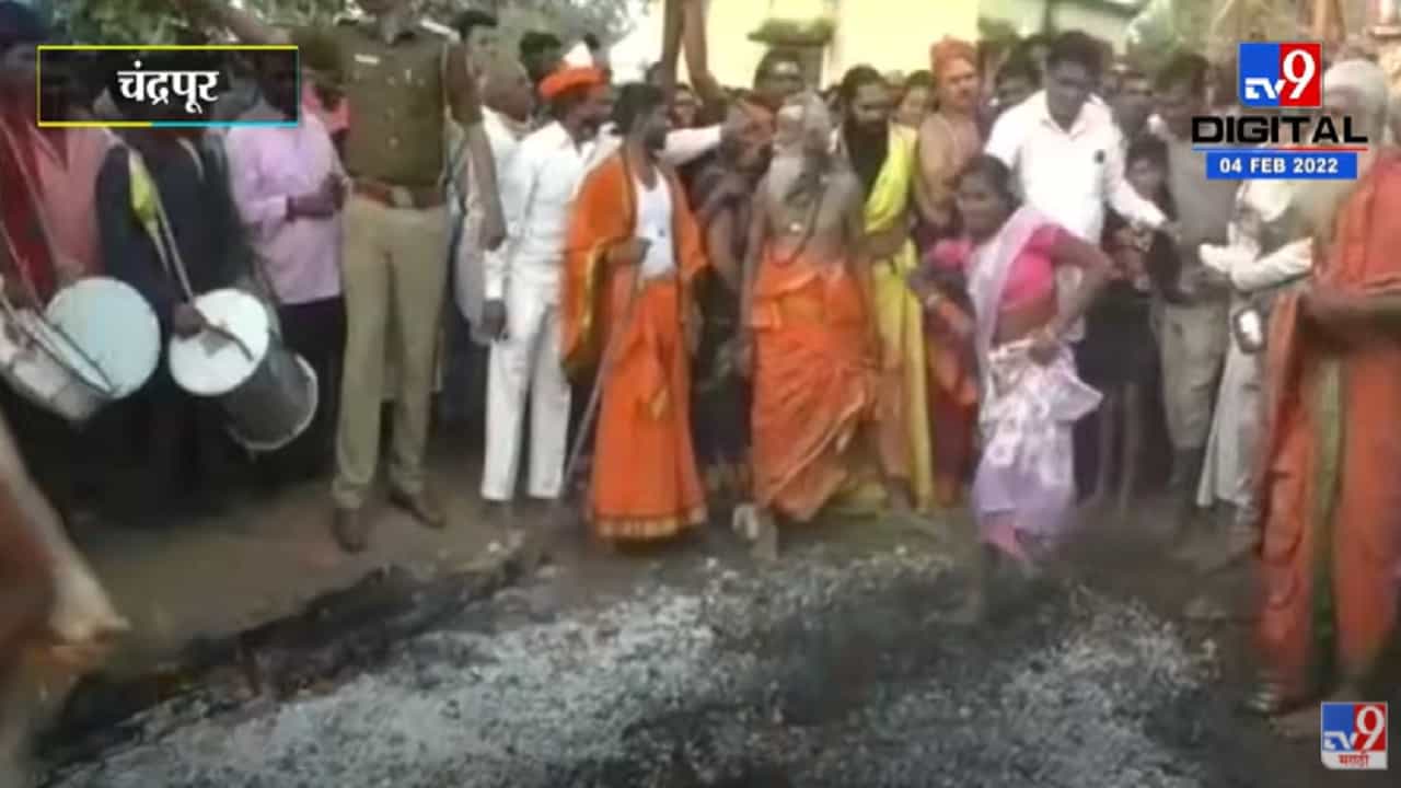 चंद्रपुरात संत कोंड्या महाराज धाबा यात्रा, भक्तांची अग्निपरीक्षा घेणारा सोहळा