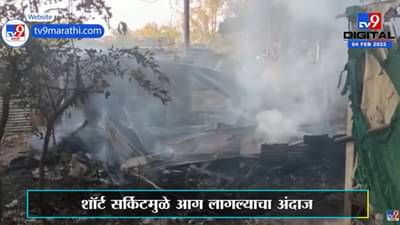 मूर्तिजापुरात घरांना आग, लाखोंचं नुकसान; सुदैवानं जीवितहानी नाही | Akola Fire |