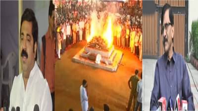 Lata Mangeshkar Memorial : राजकारण करु नका म्हणता आणि स्वत:च केंद्राकडे बोट दाखवता, लतादीदींच्या स्मारकावरुन राम कदमांचा राऊतांना टोला