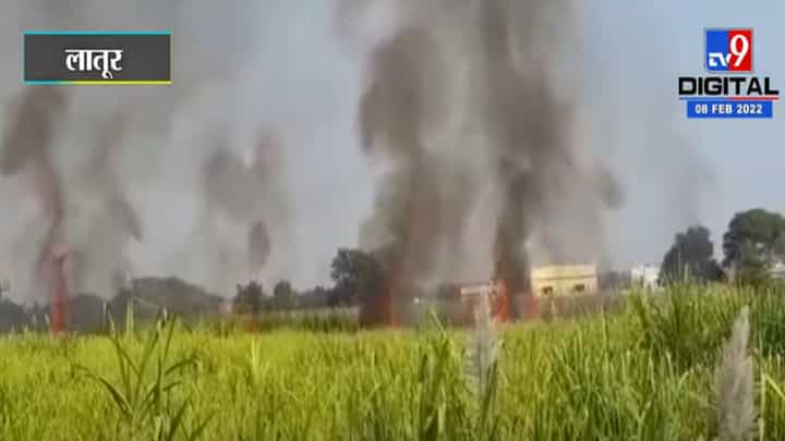 लातूरच्या वाढवणामध्ये शॉर्ट सर्किटमुळे आग, 6 एकरवरील ऊस जळून खाक लातूरच्या वाढवणामध्ये शॉर्ट सर्किटमुळे आग, 6 एकरवरील ऊस जळून खाक