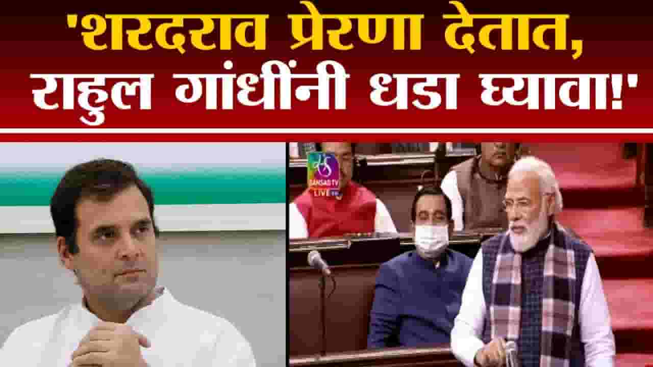 शरद पवार प्रेरणा देतात, Rahul Gandhi यांना धडा देण्यासाठी मोदींकडून पवारांवर कौतुकाचा वर्षाव शरद पवार प्रेरणा देतात, Rahul Gandhi यांना धडा देण्यासाठी मोदींकडून पवारांवर कौतुकाचा वर्षाव