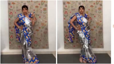 Viral Saree : साडी तर बनवली, पण ती नेसून कुठे फिरणार? हा अजब Video पाहून यूझर्स करतायत सवाल