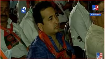 दुपारी आजारी असणारे नितेश राणे थेट गेव्यात; मोदींच्या सभेला हजेरी