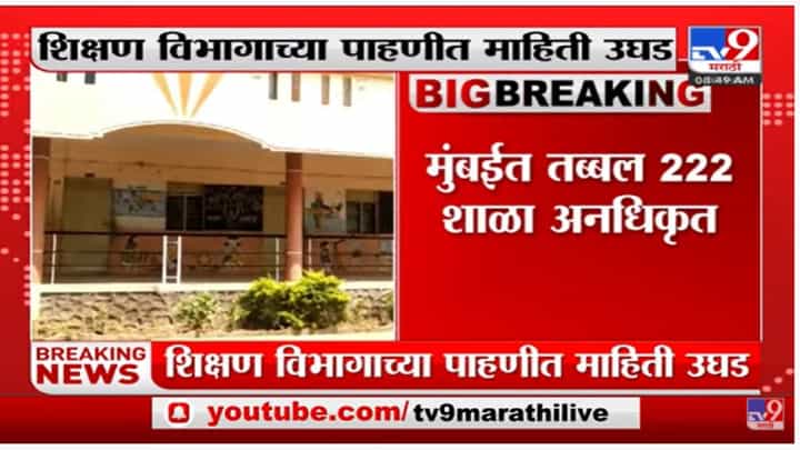 राज्यातील 674 शाळा अनधिकृत, शिक्षण विभागाच्या पाहणीत माहिती उघड राज्यातील 674 शाळा अनधिकृत, शिक्षण विभागाच्या पाहणीत माहिती उघड