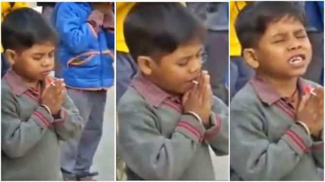 दास्तां–ए–मासूमियत..! चिमुरड्याचा हा Video पाहून येणार लहानपणीची आठवण, तुम्ही केलंय का असं कधी?