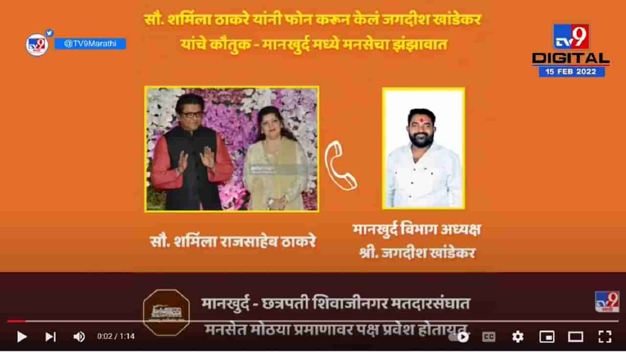 Raj Thackeray यांच्या पत्नी Sharmila Thackeray यांच्याकडून मनसैनिकाचे कौतुक