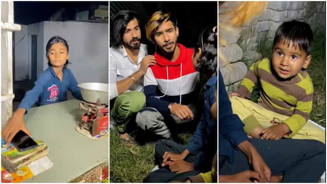 फोन पळविणाऱ्या या मुलीला काय समजावुन सांगतोय हा दुकानदार? Emotional video viral