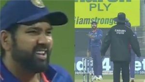 Rohit Sharma IND vs WI: ...म्हणून मैदानावरच रोहित शर्मा अंपायरवर भडकला, पहा VIDEO