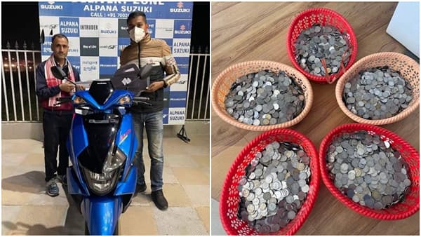 Video viral : याच्या हौसेला मोलच नाही! 1-1 रुपया जमवत अखेर खरेदी केली आपल्या स्वप्नातली स्कूटर