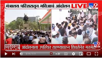 मलिकांच्या समर्थनार्थ मंत्रालयाबाहेर सत्ताधारी मविआचे आंदोलन सुरू; आदित्य-राऊत यूपीमध्ये...!