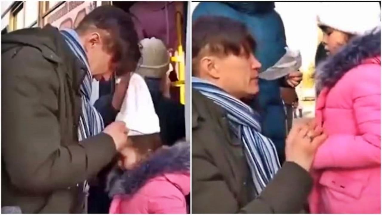 लेकीला निरोप देताना झाला भावुक! रशिया-युक्रेन युद्धादरम्यान बाप-लेकीचा Emotional video viral