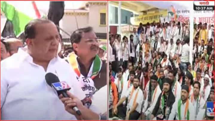 मलिकांच्या अटकेविरोधात मुश्रीफांच्या नेतृत्वात आंदोलन मलिकांच्या अटकेविरोधात मुश्रीफांच्या नेतृत्वात आंदोलन
