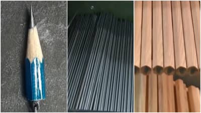 हाती घेऊन अक्षरं गिरवण्यास शिकलो, ती पेन्सिल तयार होते तरी कशी? पाहा हा Informative short video