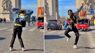 Kacha Badam गाण्यावर थिरकला Paris boy; यूझर्स म्हणतायत, भावा, भारतात ये, कमालीचा Dance करतोस!