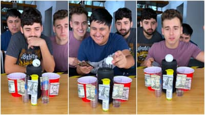 बॉल खाली पडला की आऊट! काय आहे हे Challenge? हा Interesting viral video पाहा