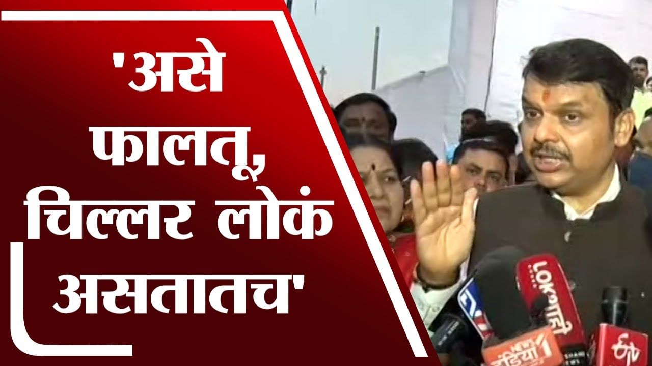 असे फालतू लोक, चिल्लर लोक असतातच; चप्पल फेकण्यावर Devendra Fadnavis यांची प्रतिक्रिया