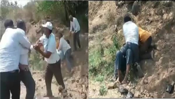 Video : बांधाच्या वादावरुन दोघांना बेदम मारहाण, सहा जणांविरोधात गुन्हा; घटना कॅमेरात कैद