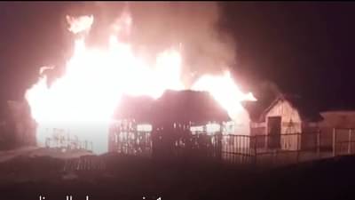 Video : राजकीय वाद बुद्धी करी बाद, भांडणाचा राग धरून चक्क ढाबा पेटवला