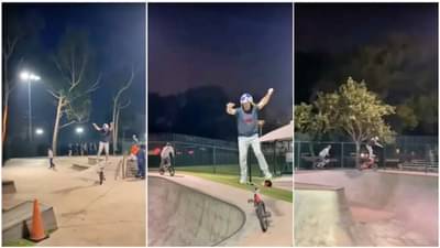 Viral : काय जबरदस्त साधलंय संतुलन! पुन्हा पुन्हा पाहावा असा Stunt video