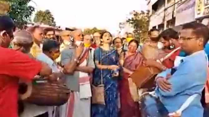 Viral : हे अप्रतिम आहे! कोणतीही अत्याधुनिक साधनं नाहीत, तरीही तालासुरात गायन; हा Video पाहाच