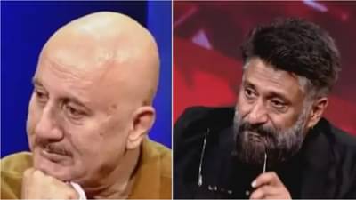 The Kashmir Files: स्टुडिओत द काश्मीर फाईल्सवर बोलताना अनुपम खेर, विवेक अग्निहोत्रींचे डोळे पाणावले