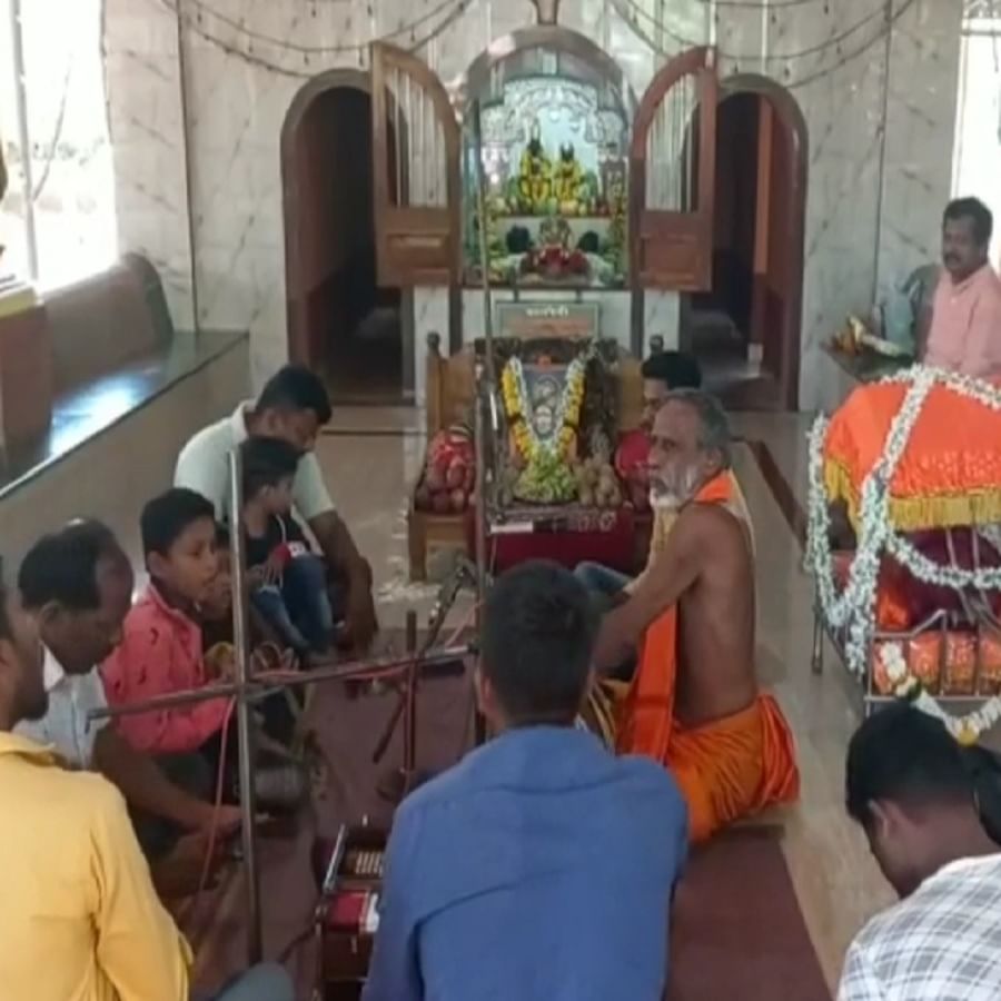 आमलकी एकादशीच्या दिवशी आवळा वृक्षाचे पूजन करून विठ्ठल रखुमाईच्या मुर्त्यांचे पुजन करण्यात आले.यावेळी भावीकांनीही विठ्ठल रखुमाईच्या दर्शनासाठी गर्दी केली होती.