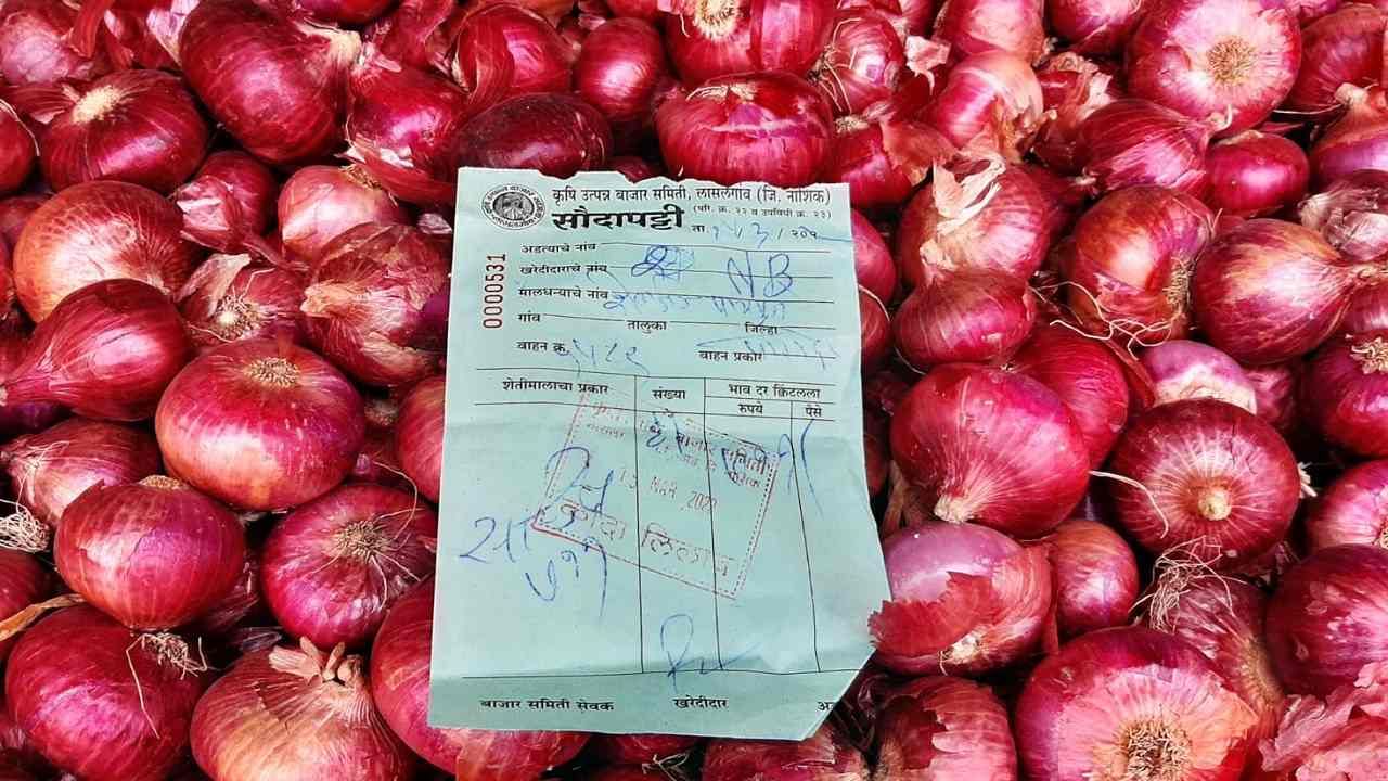 Lasalgaon Market : कांद्याला उतरती कळा, हजाराच्या आतमध्येच दर, अतिरिक्त उत्पादनाचे करायचे काय?