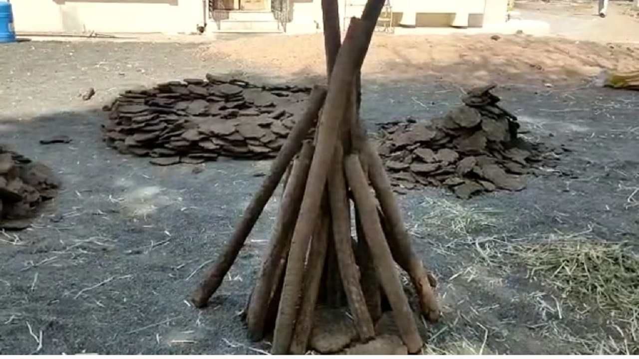 Video - Nagpur Holi | लाकडं नव्हे शेणापासून तयार केलेले गो कास्ट जाळा, नागपुरात गोरक्षणनं शोधला पर्याय