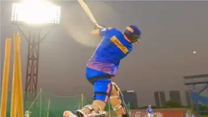 IPL 2022: पहिल्याच नेट सेशनमध्ये Mumbai Indians च्या टीम डेविडची दे, दणादण बॅटिंग, पहा VIDEO