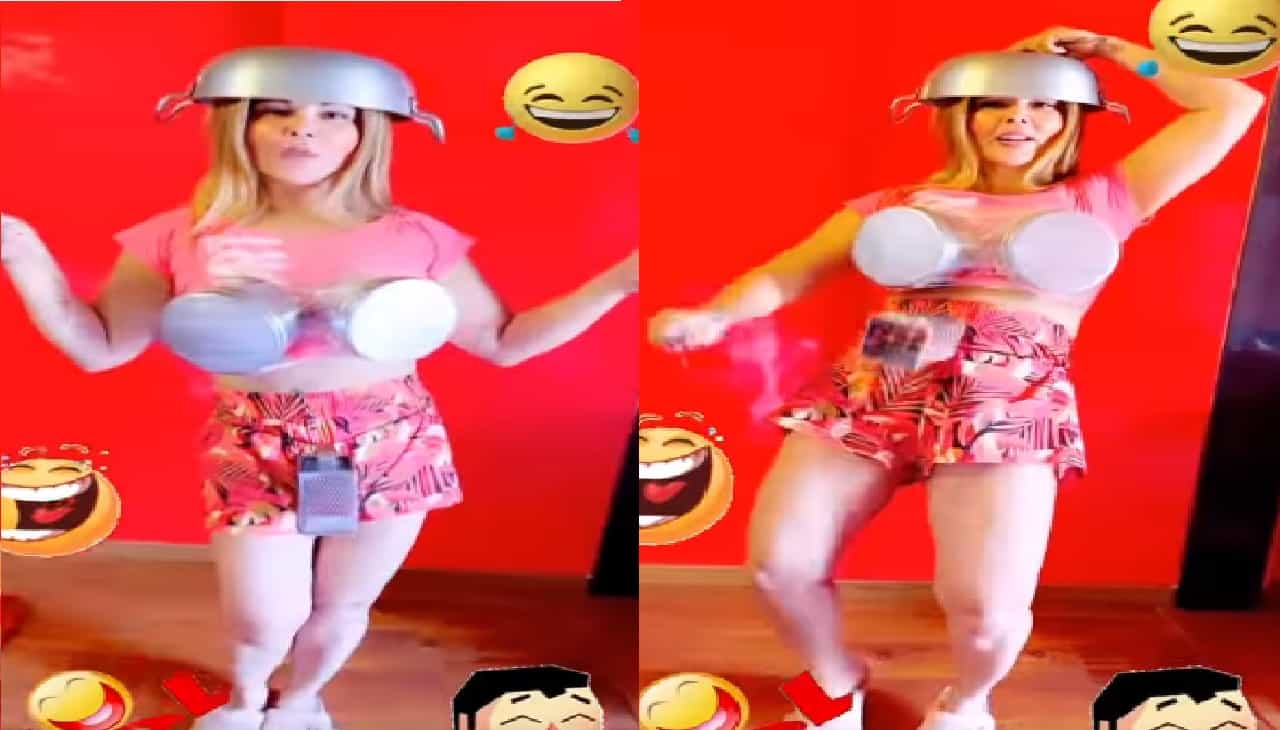 डोक्यात कढई, छातीला डबे, कमरेला किसणी Rakhi Sawant चा विचित्र डान्स, सोशल मीडियावर धुमाकूळ!