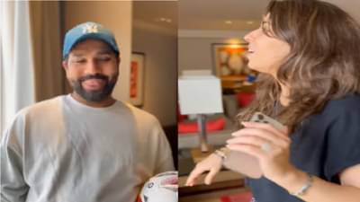 Mumbai Indians Holi 2022: होली हैं, होली हैं, रोहितने 50 हजार टेक घेतले, पण रितिकाला रंगच लावला नाही, पहा VIDEO