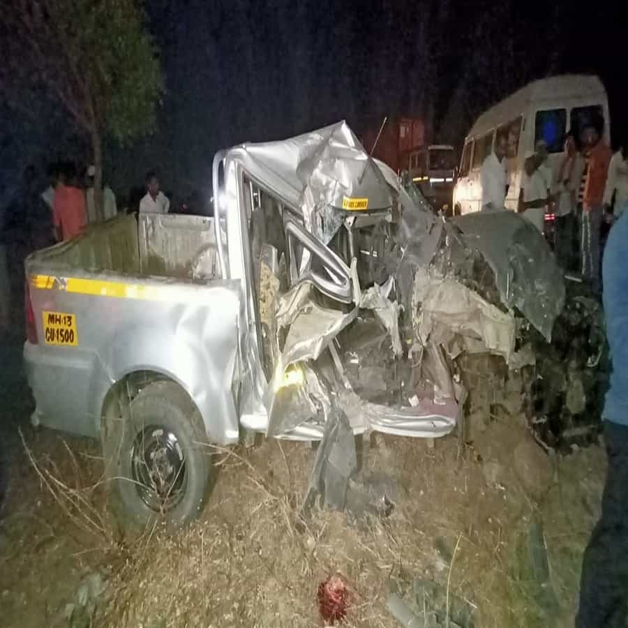 गंगापूर वैजापूर रोडवर भीषण अपघात
