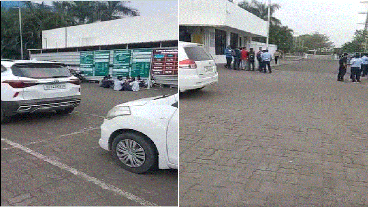 Leopard in Pune | पुण्यातील मर्सिडीज बेंझ कंपनीत बिबट्या घुसला, कामगारांना बाहेर काढलं