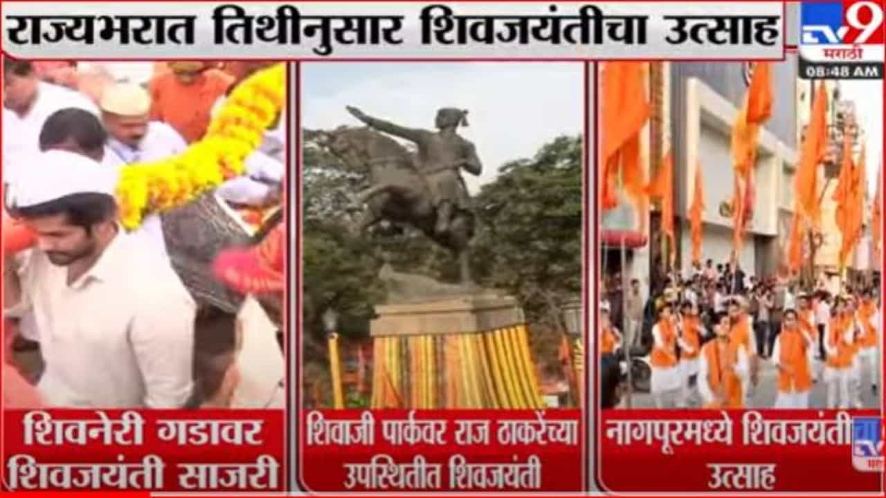 राज्यभरात शिवजयंतीचा उत्साह