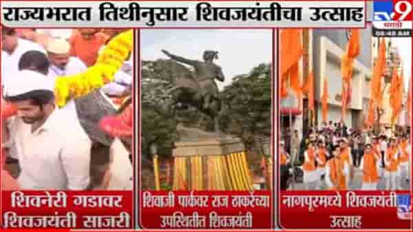 राज्यभरात शिवजयंतीचा उत्साह