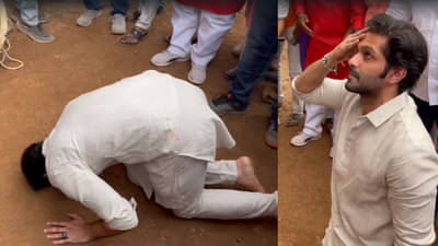 VIDEO: कपाळाला माती लावत अमित ठाकरे Shivneri समोर नतमस्तक, ढोलही वाजवला; शिवनेरीवर शिवजन्मोत्सव उत्साहात