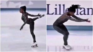 Ice skating : एकाचवेळी स्केटिंग आणि बॅकफ्लिप, तेही बर्फावर..! पाहा, मुलीचा Viral video