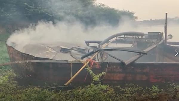 Crime : दौंडमध्ये बेकायदेशीर वाळू उपसा, 20 यांत्रिकी बोटींसह 1 कोटी 33 लाखांचा मुद्देमाल जप्त
