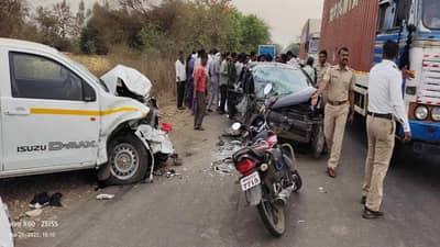 Amravati-Nagpur Highwayवर अपघात; दोन जण ठार, दोन दिवसांपूर्वी लग्न झालेले नवदाम्पत्य जखमी