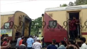 Falaknuma Express train accident: मोठा अपघात होता होता टळला; चालत्या ट्रेनच्या तीन बोगी वेगळ्या झाल्या
