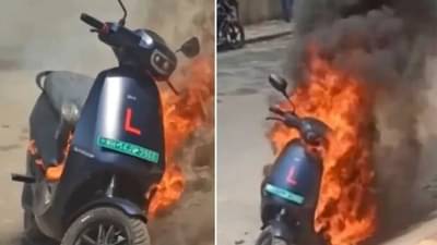 Ola S1 Pro इलेक्ट्रिक स्कूटरला अचानक लागली आग, स्कूटर जळून खाक, कंपनीकडून स्पष्टीकरण जारी